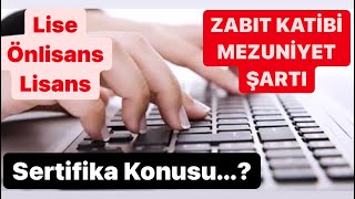 KATİPLİK için GEREKLİ MEZUNİYET ŞARTLARI ve SERTİFİKA📌 Uygulama sınavı detayları📌 [upl. by Aprile443]