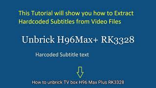 How to Extract Hardcoded Subtitles from Video Files [upl. by Lilias]