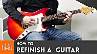 How to Refinish A Guitar  I Like To Make Stuff [upl. by Ishii94]