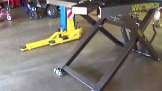 Titan SL6600 Scissor Lift automotive mid rise car lift [upl. by Atelahs]