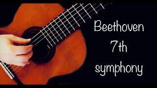 Beethovens 7th Symphony Allegretto for Classical Guitar  Rolf van Meurs [upl. by Daitzman]