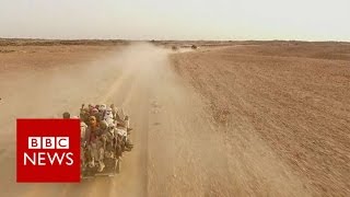 Agadez Where desert journey from Africa to Europe begins  BBC News [upl. by Jase]