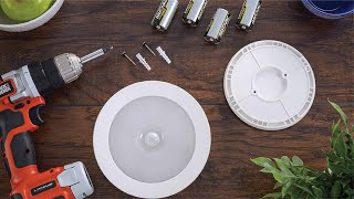 Easy Install Mr Beams LED Wireless Motion Sensor Battery Powered Ceiling Light MB981 [upl. by Jacklyn664]