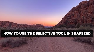 How To Use The Selective Tool In Snapseed From Google [upl. by Negiam]