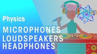 Microphones Loudspeakers amp Headphones  Magnetism  Physics  FuseSchool [upl. by Elberfeld]