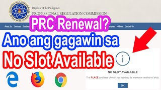 How to Schedule PRC Appointment for ID Renewal Online [upl. by Yatnahs]