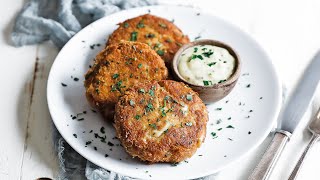 Homemade Maryland Crab Cakes Recipe [upl. by Ivz]