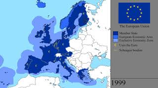 The History of the European Union Every Year [upl. by Faustus]