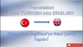 Türkçeden İngilizceye Çeviri [upl. by Manley]