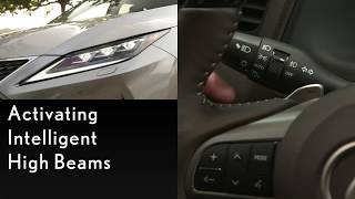 HowTo Activate the Intelligent High Beams in the 2020 RX  Lexus [upl. by Thursby]