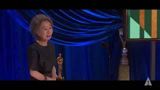 YuhJung Youn Wins Best Supporting Actress  93rd Oscars [upl. by Anirbaz]