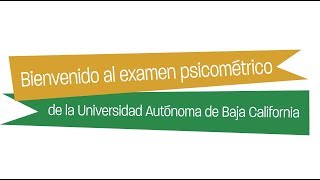 Examen psicométrico de la UABC [upl. by Emawk]