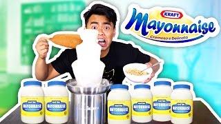 Mayonnaise Fondue Experiment GROSS ALERT [upl. by Relly]