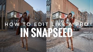 HOW TO EDIT LIKE A PRO IN SNAPSEED IN 7 STEPS [upl. by Tormoria]