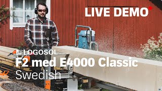 LOGOSOL  Swedish Live Stream Product Demo  F2 med E4000 Classic [upl. by Bakemeier]