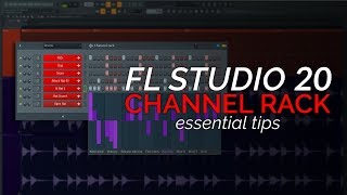 FL Studio 20 Basics  The Channel Rack Step Sequencer [upl. by Oicor108]