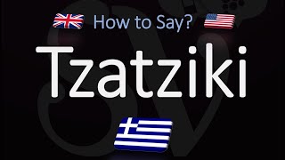 How to Pronounce Tzatziki Sauce CORRECTLY [upl. by Wesa]