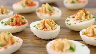 Deviled Eggs Recipe  How to Make Classic Deviled Eggs [upl. by Eedrahs575]