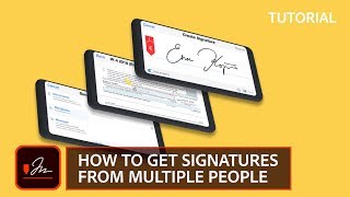 How to get signatures from multiple people Adobe Sign tutorial [upl. by Kramnhoj]