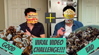 Yes Please  We made WERTHERS ORIGINALS CARAMEL POPCORN Testing Viral Video [upl. by Bazil]