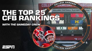 CFB Rankings Top 25 Dashboard 🍿🫢  College GameDay [upl. by Cirdes]