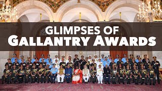 Glimpses of Gallantry Awards  2023 at Rashtrapati Bhavan [upl. by Paddy]