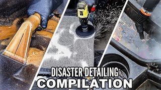 NASTIEST Car Interior Deep Cleaning Ever Disaster Car Detailing Compilation [upl. by Bina]