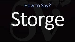 How to Pronounce Storge CORRECTLY LOVE Meaning amp Pronunciation [upl. by Ccasi]