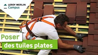 Comment poser des tuiles plates  Leroy Merlin [upl. by Adnaluoy630]