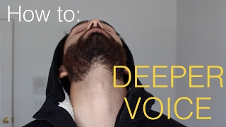 How to make your voice DEEPER  4 Steps [upl. by Dalila]