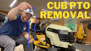 Cub Cadet Kohler PTO Clutch Removal ROPE TRICK [upl. by Virnelli301]