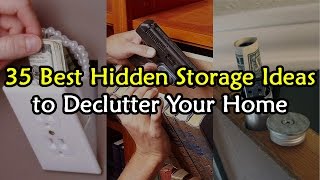 35 Best Hidden Storage Ideas to DeClutter Your House [upl. by Rimhsak73]