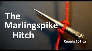 The Marlingspike Hitch  how to tie a ROPE LADDER [upl. by Karp127]