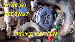 How to Fix That Stuck Clutch YZ85 [upl. by Idalla307]