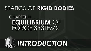 Statics of Rigid Bodies Chapter 3 Equilibrium of Force Systems Introduction PH [upl. by Lajib711]