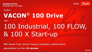 VACON® Drives 100 Industrial 100 FLOW amp 100 X Drive Startup [upl. by Asseneg]