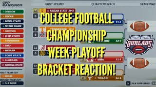 CFB Playoff Rankings Conference Championship Week [upl. by Adrea]