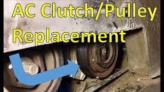 0307 Accord AC Clutch and Pulley Replacement [upl. by Sabra]